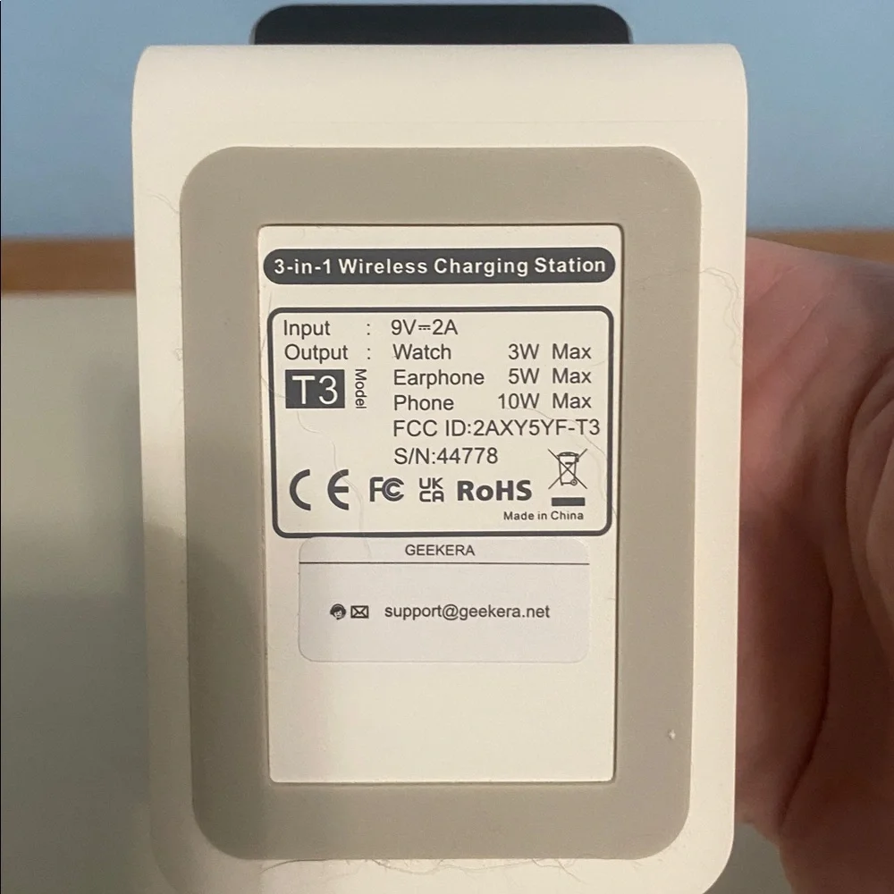 3in 1 wireless charging station